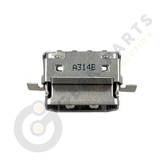 Xbox One S HDMI port replacement part showing 19-pin layout and metal shielding